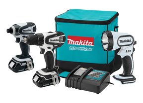 Makita LCT200RW 18-Volt Compact Lithium-Ion Cordless 3-Piece Combo Kit